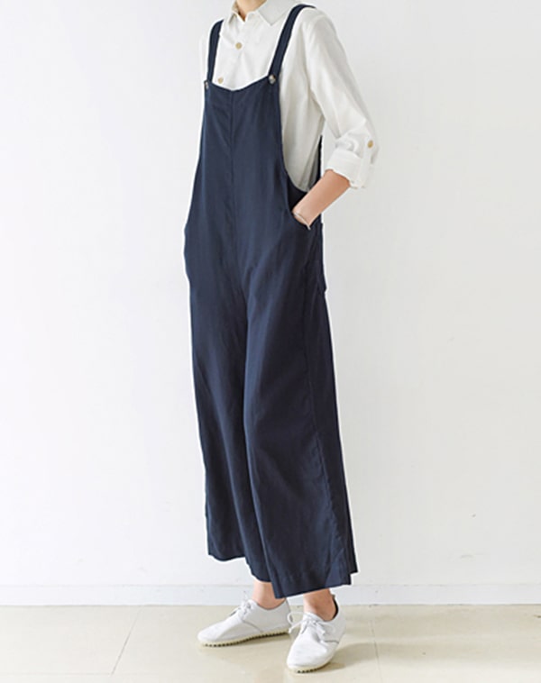 Loose Linen jumpsuit Overall