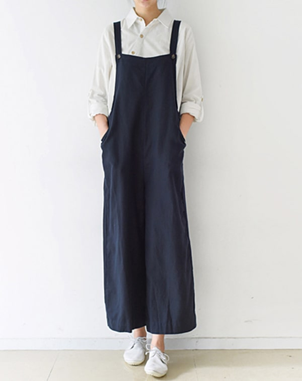 Loose Linen jumpsuit Overall