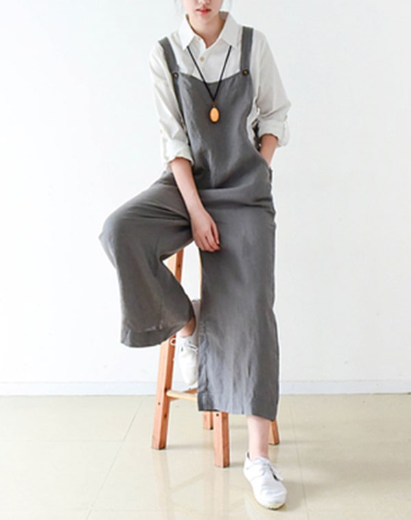 Loose Linen jumpsuit Overall