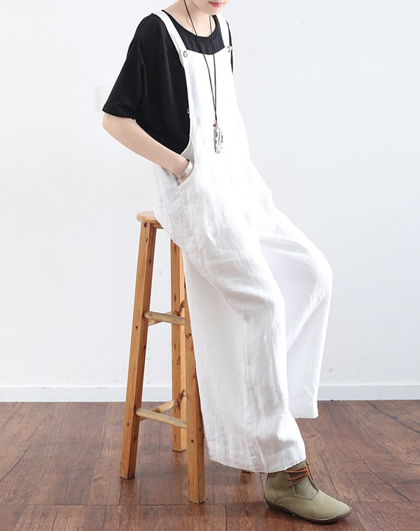 Loose Linen jumpsuit Overall