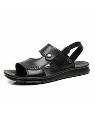 Men's Summer Soft Leather Beach Sandals