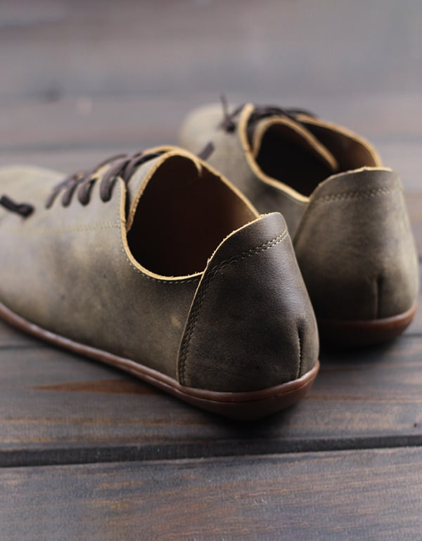 Men's Lace-up Comfortable Handmade Leather Retro Shoes 44