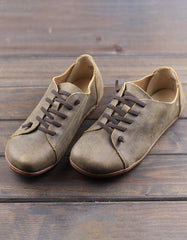 Men's Lace-up Comfortable Handmade Leather Retro Shoes 44