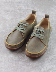 Men's Handmade Lace-up Retro Leather Shoes 35-44