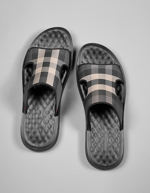 Men's Summer Plaid Slippers