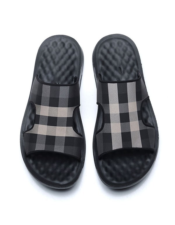 Men's Summer Plaid Slippers