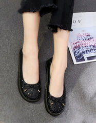 Nurse Shoes Soft Leather Flats 35-43