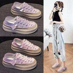 Women's Summer Hollowed Genuine White Sports And Sneakers