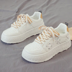 Attractive Durable Women's Spring White Sports Sneakers