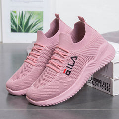 Fashion Women's Flying Woven Breathable Trendy Sneakers