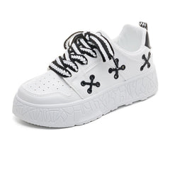 Attractive Durable Women's Spring White Sports Sneakers