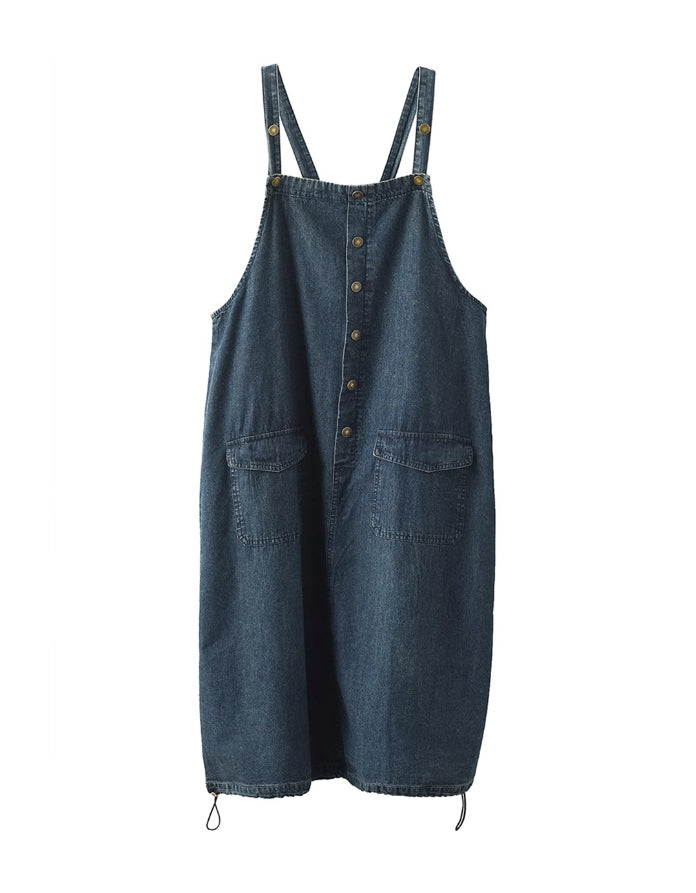 Loose Casual Denim Dress for Women