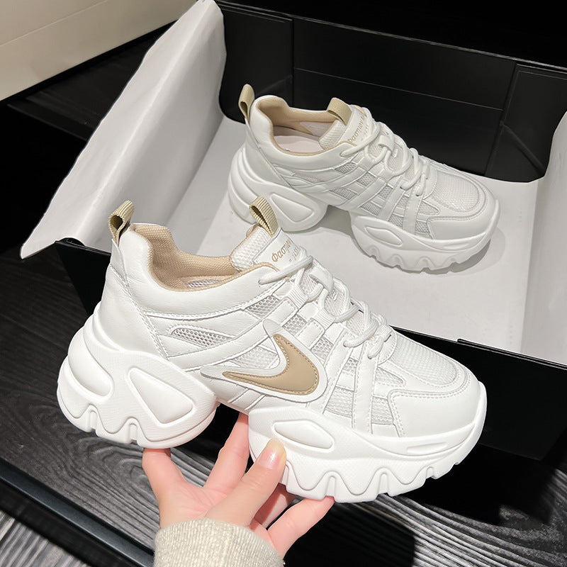 Elegant Women's Clunky Summer Breathable Platform Sneakers