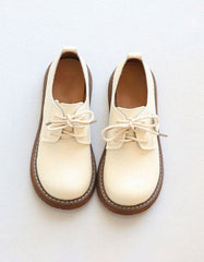 Wide Toe Box Lace-up Work Shoes Spring