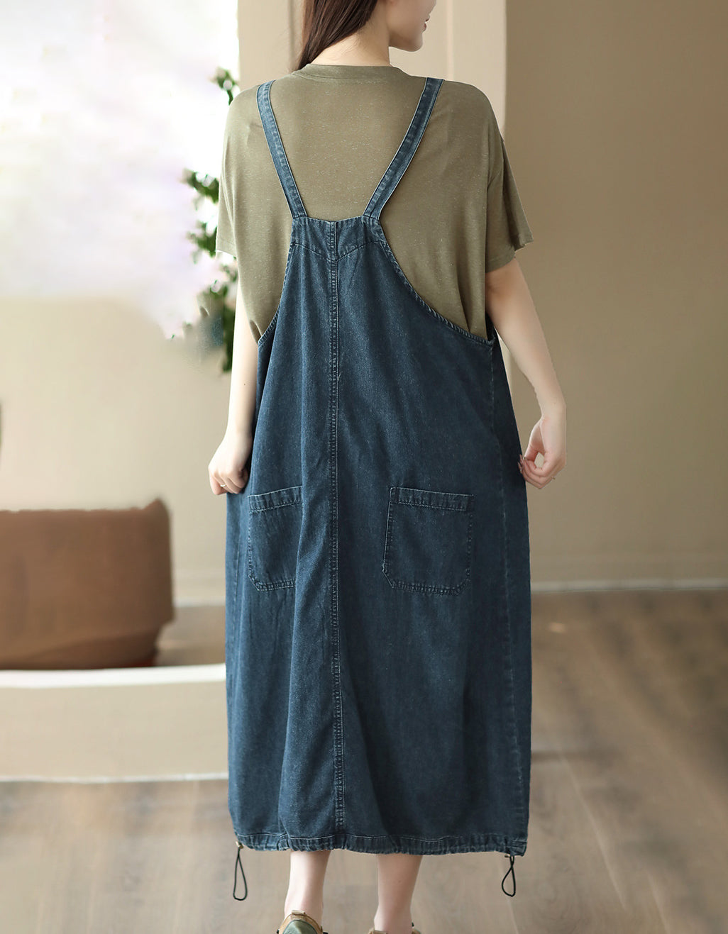 Loose Casual Denim Dress for Women