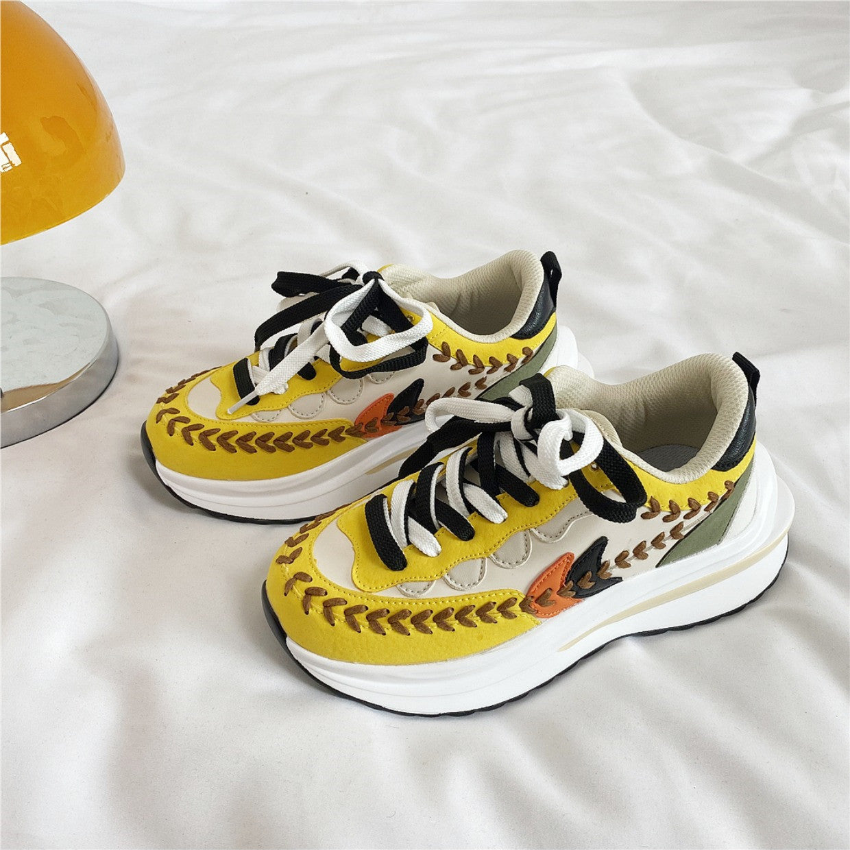 Women's & Men's Couple Platform Heightened Daddy Trendy Street Sneakers