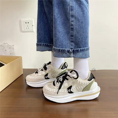 Women's & Men's Couple Platform Heightened Daddy Trendy Street Sneakers