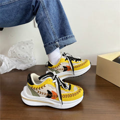 Women's & Men's Couple Platform Heightened Daddy Trendy Street Sneakers