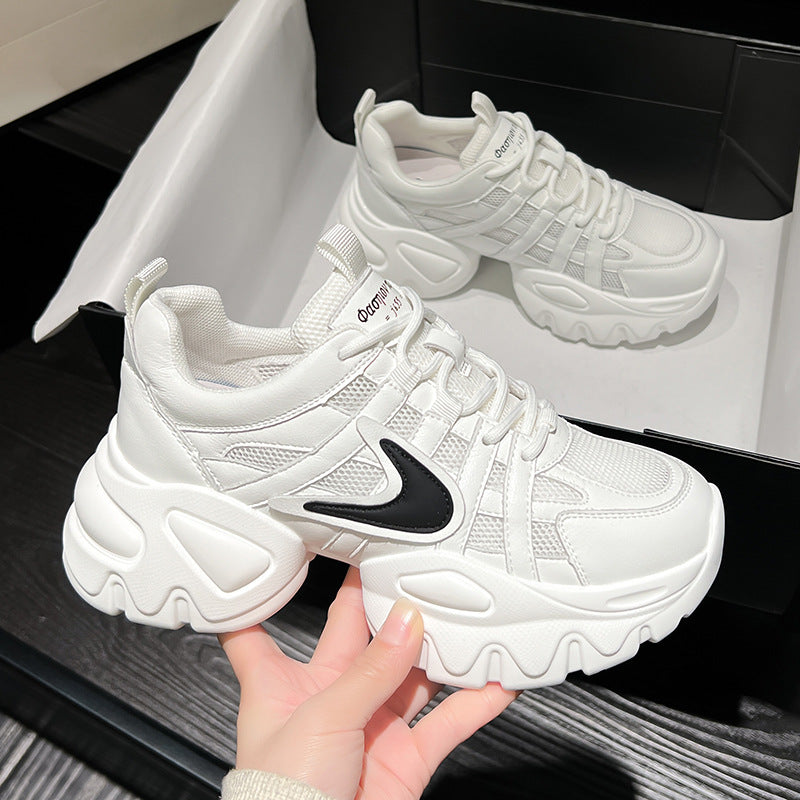 Elegant Women's Clunky Summer Breathable Platform Sneakers