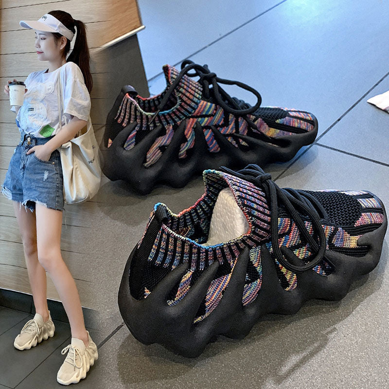 Women's Octopus Summer Flying Woven Breathable Korean Sneakers