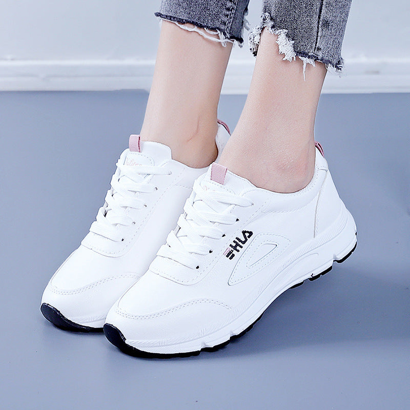 Women's Trend White Daddy Autumn Flat Lightweight Sneakers