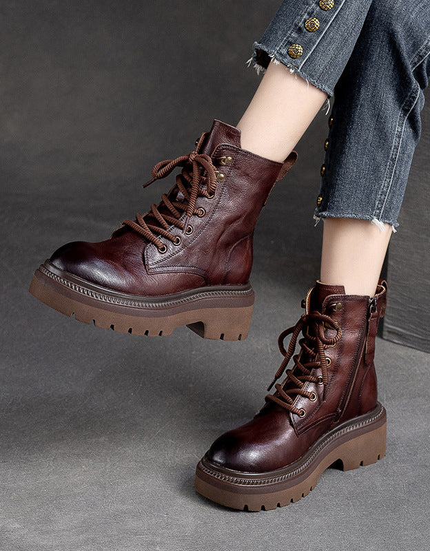 Winter Autumn Anti-slip Round Toe Martin Boots