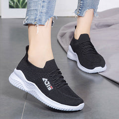 Fashion Women's Flying Woven Breathable Trendy Sneakers