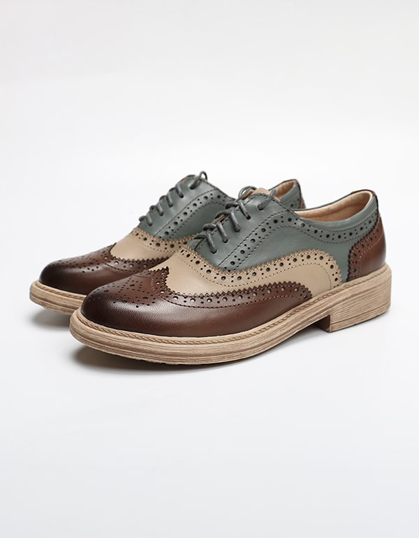 British Style Brogue Oxford Shoes for Women