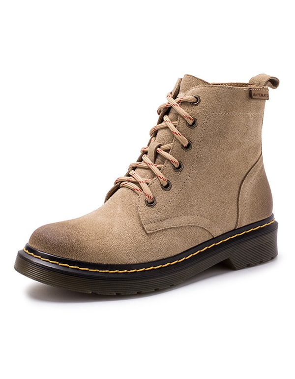 Obiono Women's Suede Winter Dr. Marten Boots