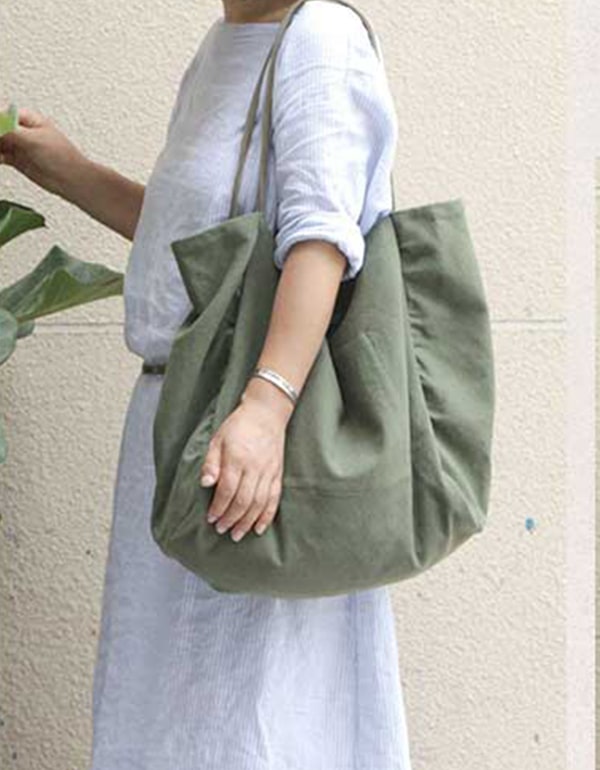 One-shoulder Canvas Large-capacity Bag