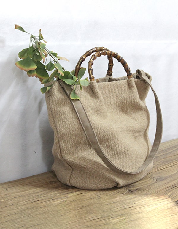 Retro Cotton Linen Women's Hand Bag