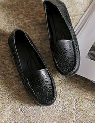 Retro Leather Slip-on Comfy Loafers