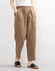 Retro Loose Thin Summer Linen Pants