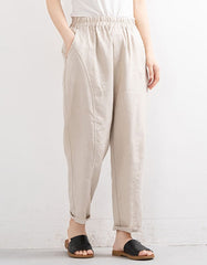 Retro Loose Thin Summer Linen Pants