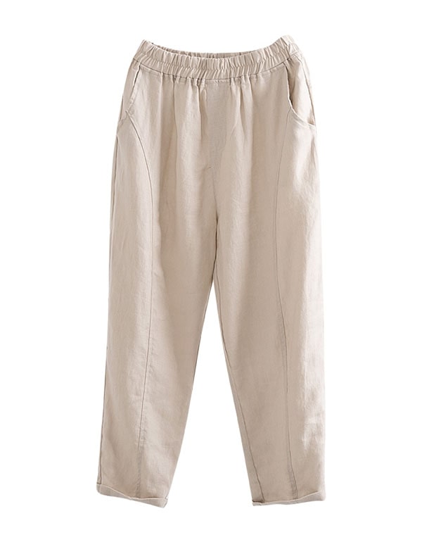 Retro Loose Thin Summer Linen Pants