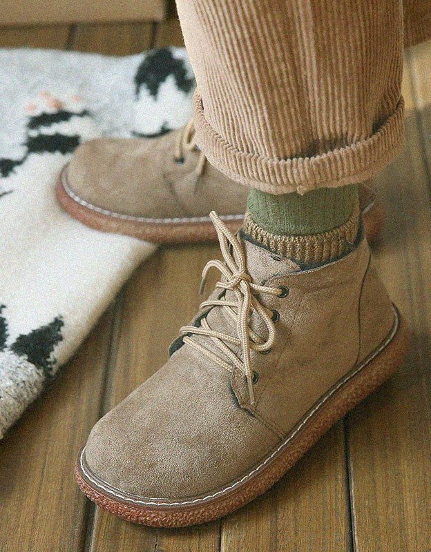 Non-slip Suede Retro Platform Comfortable Boots