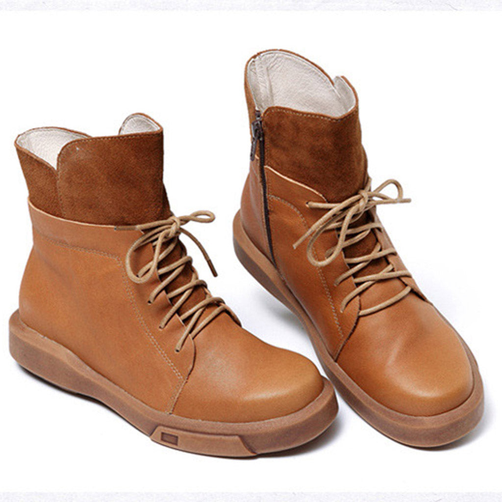 Retro Handmade Leather Women's Boots