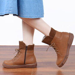 Retro Handmade Leather Women's Boots