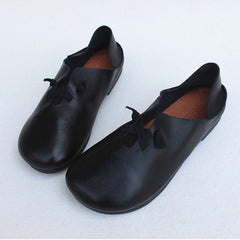 Retro Leather Elastic Soft Flats 35-41