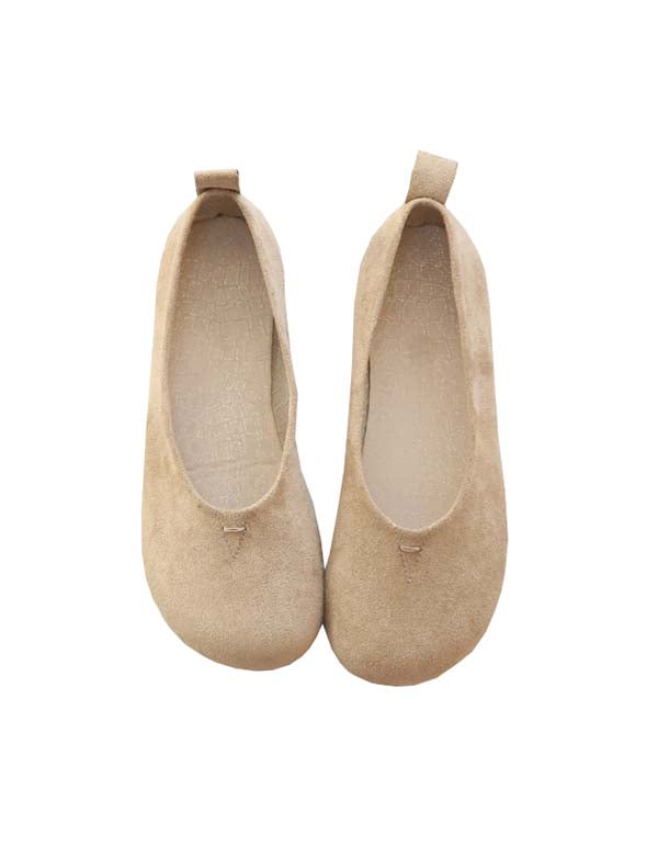 Simple Lightweight Comfortable Suede Flats