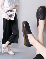 Flowr Embroidery Leather Sneakers 35-42