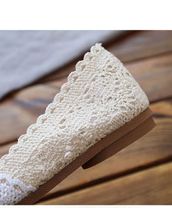 Slip-on Flat Lace Shoes For Women