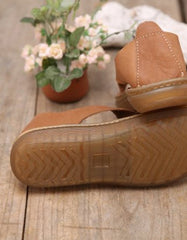 Soft Leather Summer Cross Strap Sandals for Women & Men 38-43