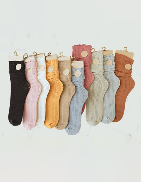 3 Pairs Spring Summer Women's Lace Socks