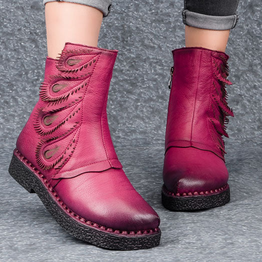 Ethnic Retro Velvet Boots | Gift Shoes