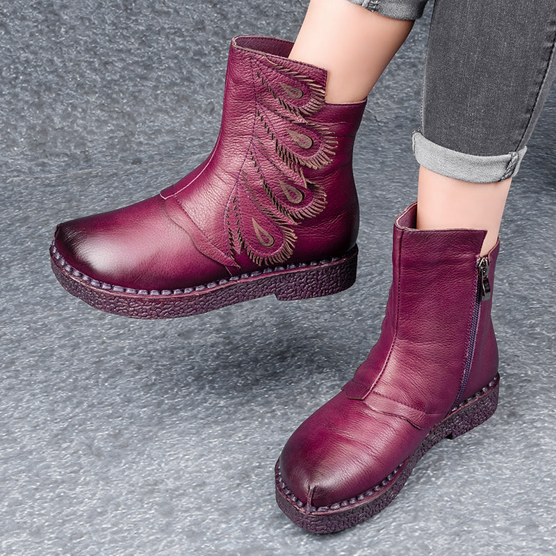 Ethnic Retro Velvet Boots | Gift Shoes