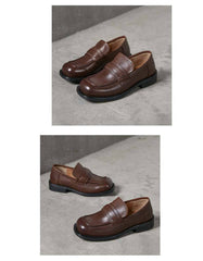 Square Head Loafers for Women