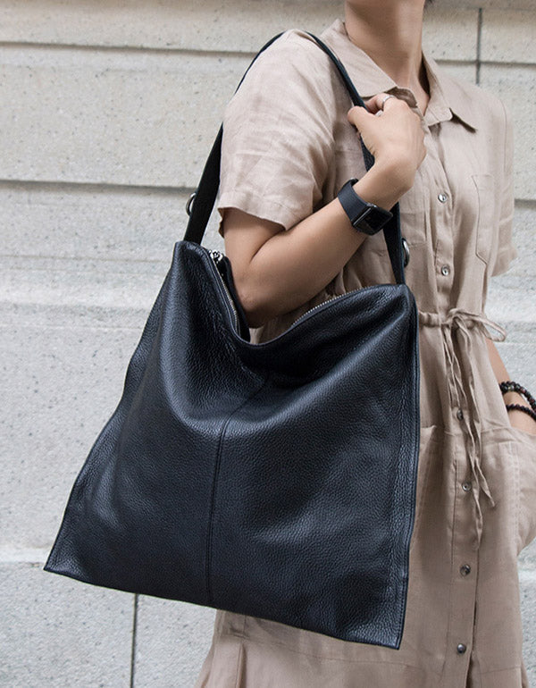 Square Leather Messenger Bag Shoulder Bag