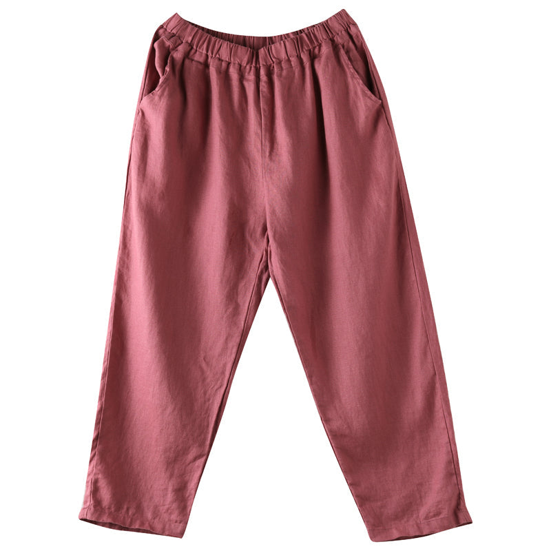 Summer Loose Linen Pants Women