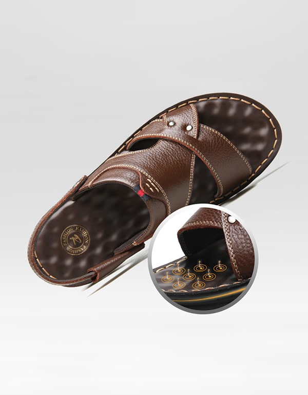 Handmade Retro Leather Men's Sandals